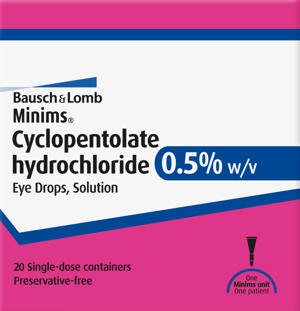 Minims® Cyclopentolate hydrochloride 0.5%